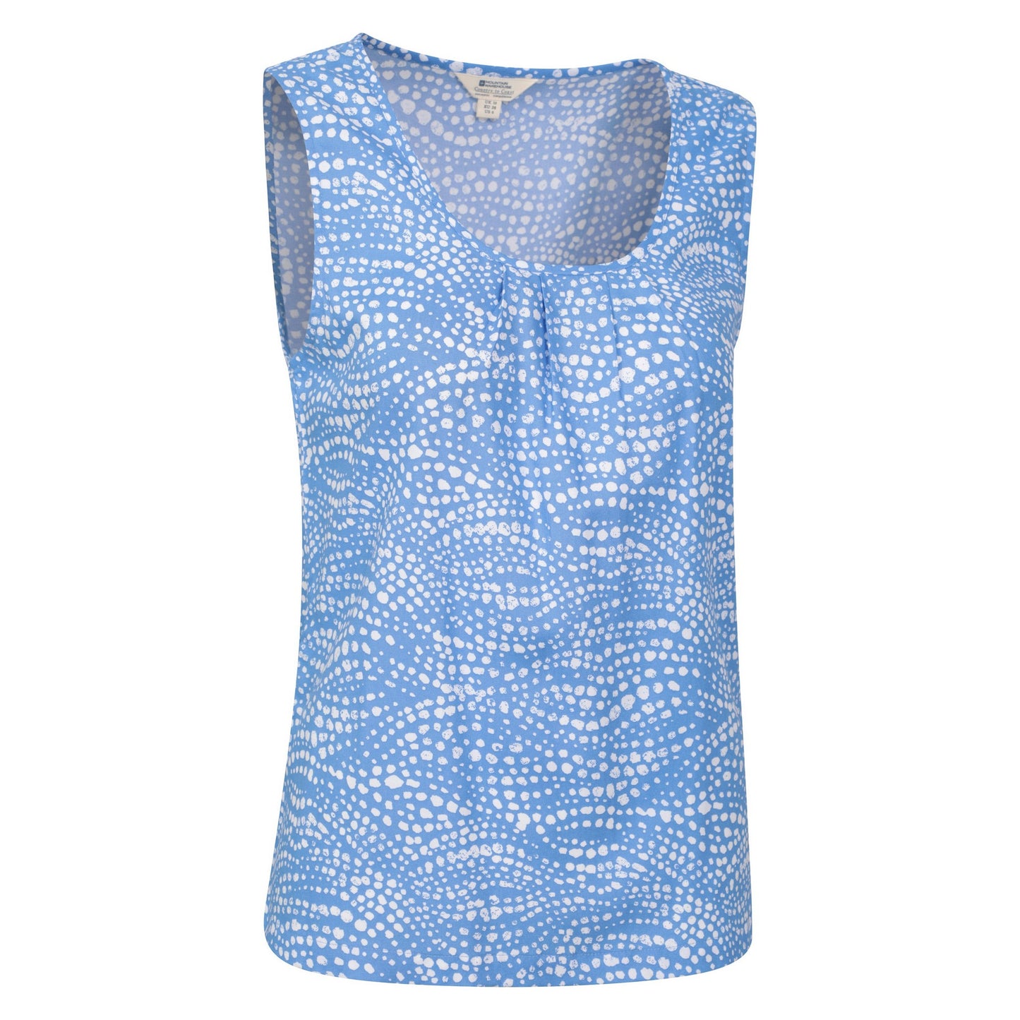 Blue - Lifestyle - Mountain Warehouse Womens-Ladies Orchid Spotted Tank Top