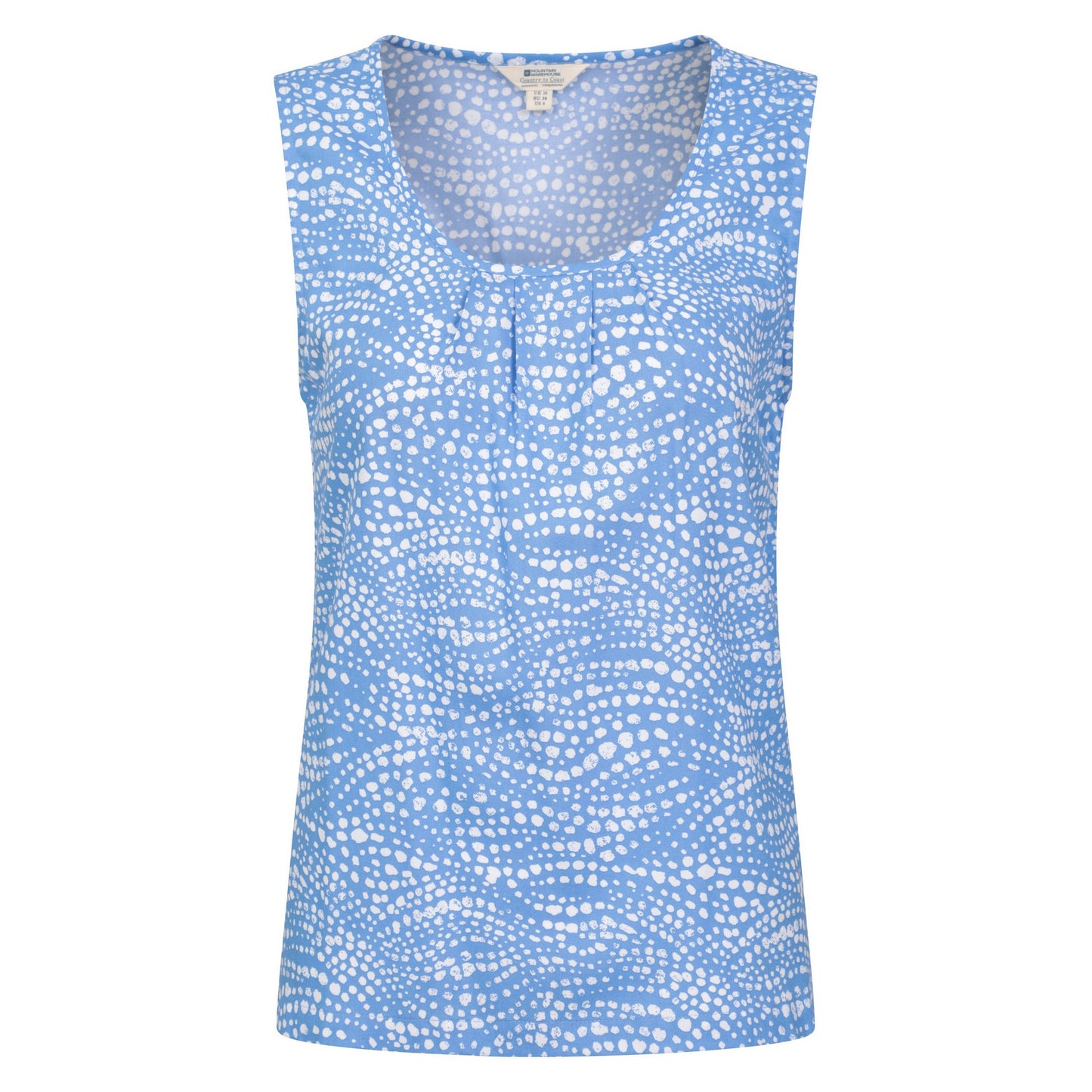 Blue - Front - Mountain Warehouse Womens-Ladies Orchid Spotted Tank Top