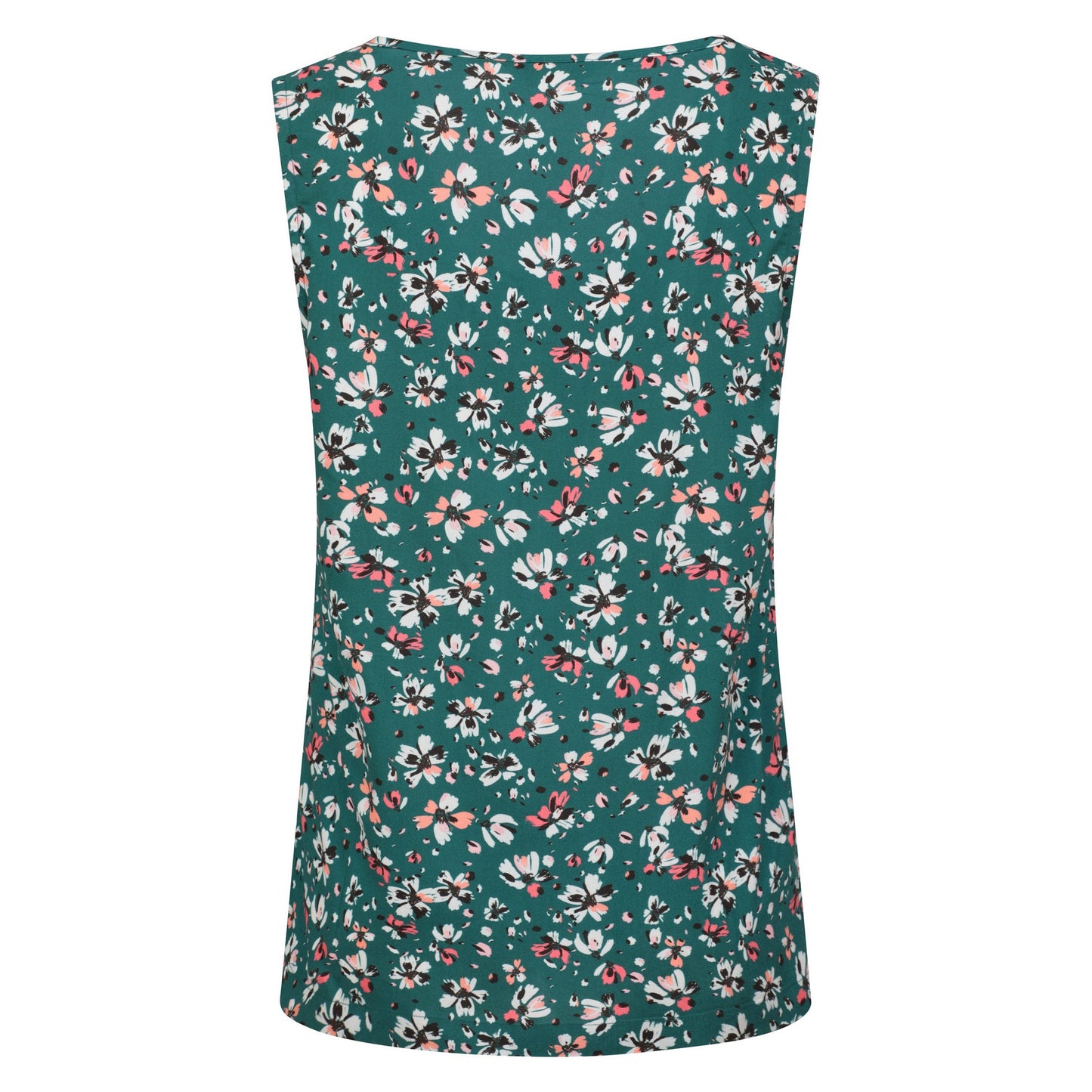 Dark Teal - Back - Mountain Warehouse Womens-Ladies Orchid Floral Vest Top