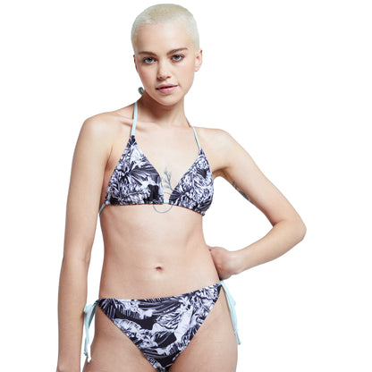 Black - Front - Animal Womens-Ladies Riviera Recycled Bikini Top