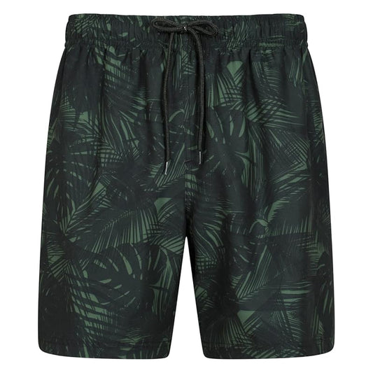 Dark Green - Front - Mountain Warehouse Mens Aruba Turtle Swim Shorts