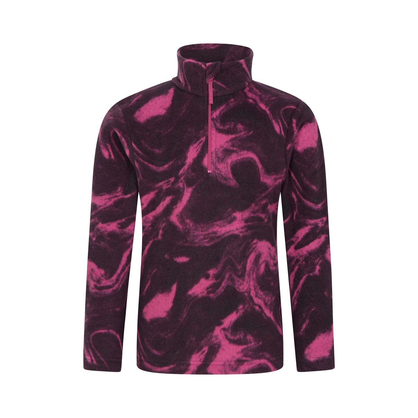 Mixed - Front - Mountain Warehouse Childrens-Kids Endeavour Abstract Half Zip Fleece Top