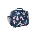 Navy - Side - Mountain Warehouse Unicorn And Rainbow Lunch Bag