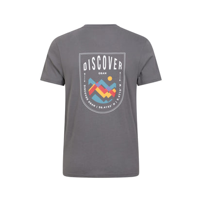 Grey - Back - Mountain Warehouse Mens Discover Oban Cotton T-Shirt