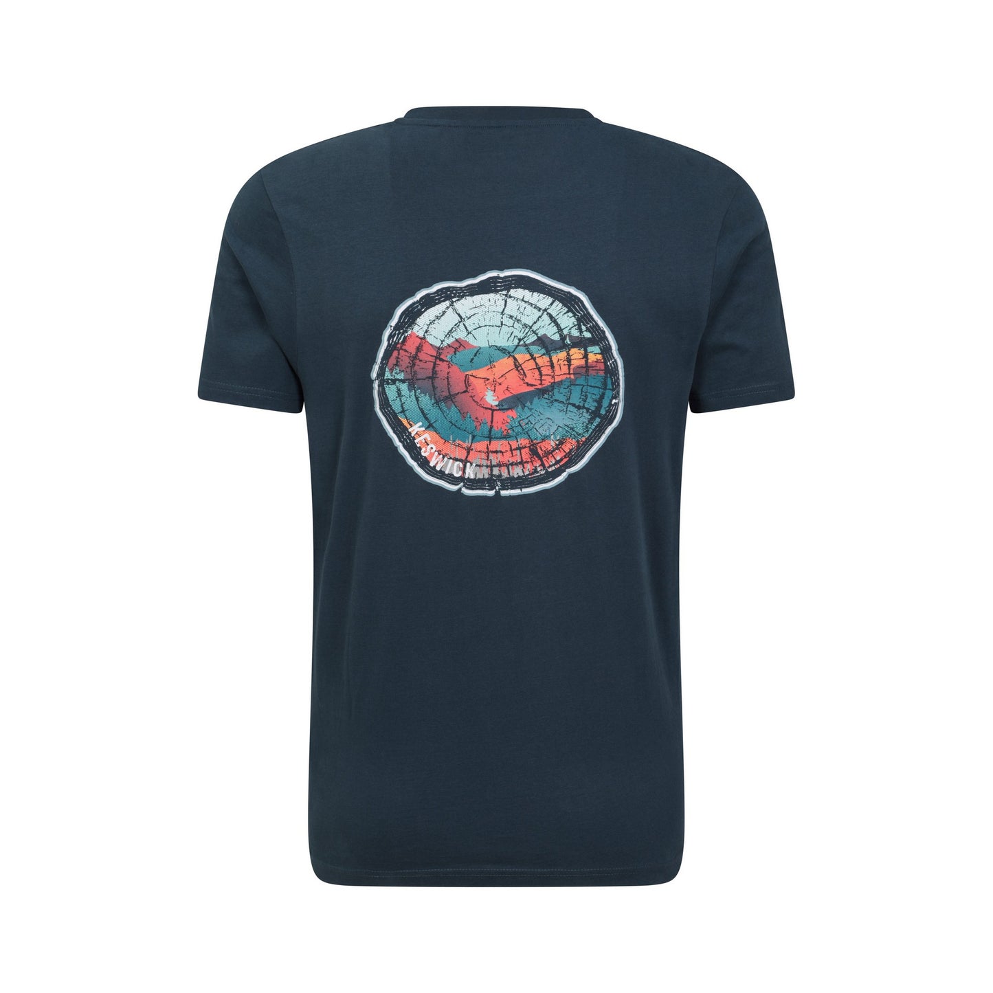 Dark Blue - Back - Mountain Warehouse Mens Keswick Tree Ring Organic T-Shirt