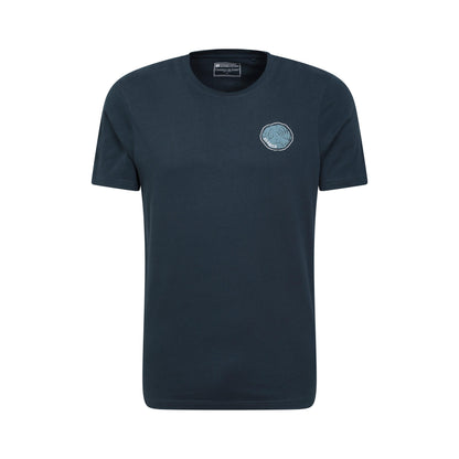 Dark Blue - Front - Mountain Warehouse Mens Keswick Tree Ring Organic T-Shirt