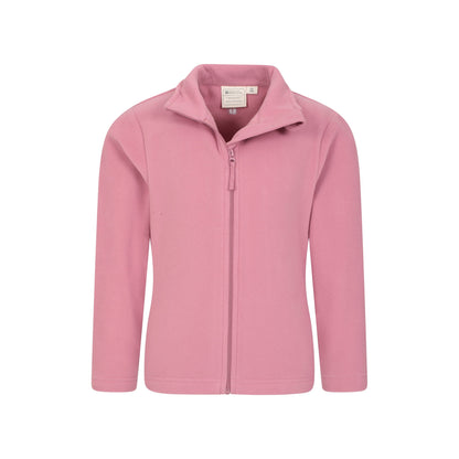 Pink - Lifestyle - Mountain Warehouse Childrens-Kids Camber II Full Zip Fleece Jacket
