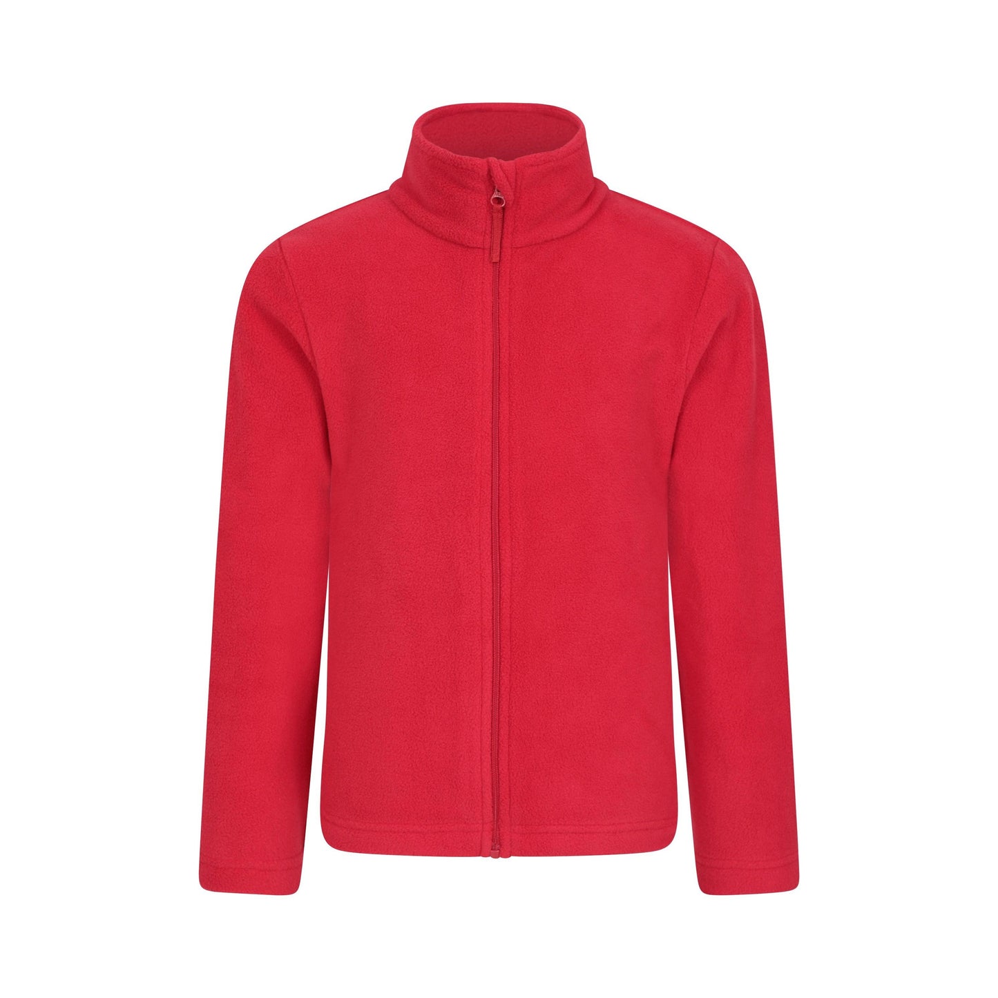 Dark Red - Front - Mountain Warehouse Childrens-Kids Camber II Full Zip Fleece Jacket