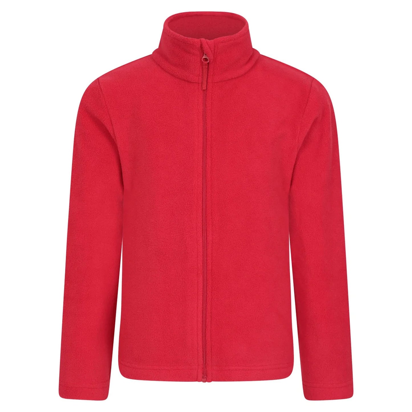 Dark Red - Front - Mountain Warehouse Childrens-Kids Camber II Full Zip Fleece Jacket
