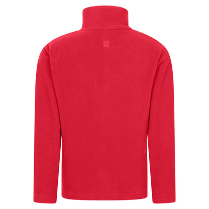 Dark Red - Back - Mountain Warehouse Childrens-Kids Camber II Full Zip Fleece Jacket