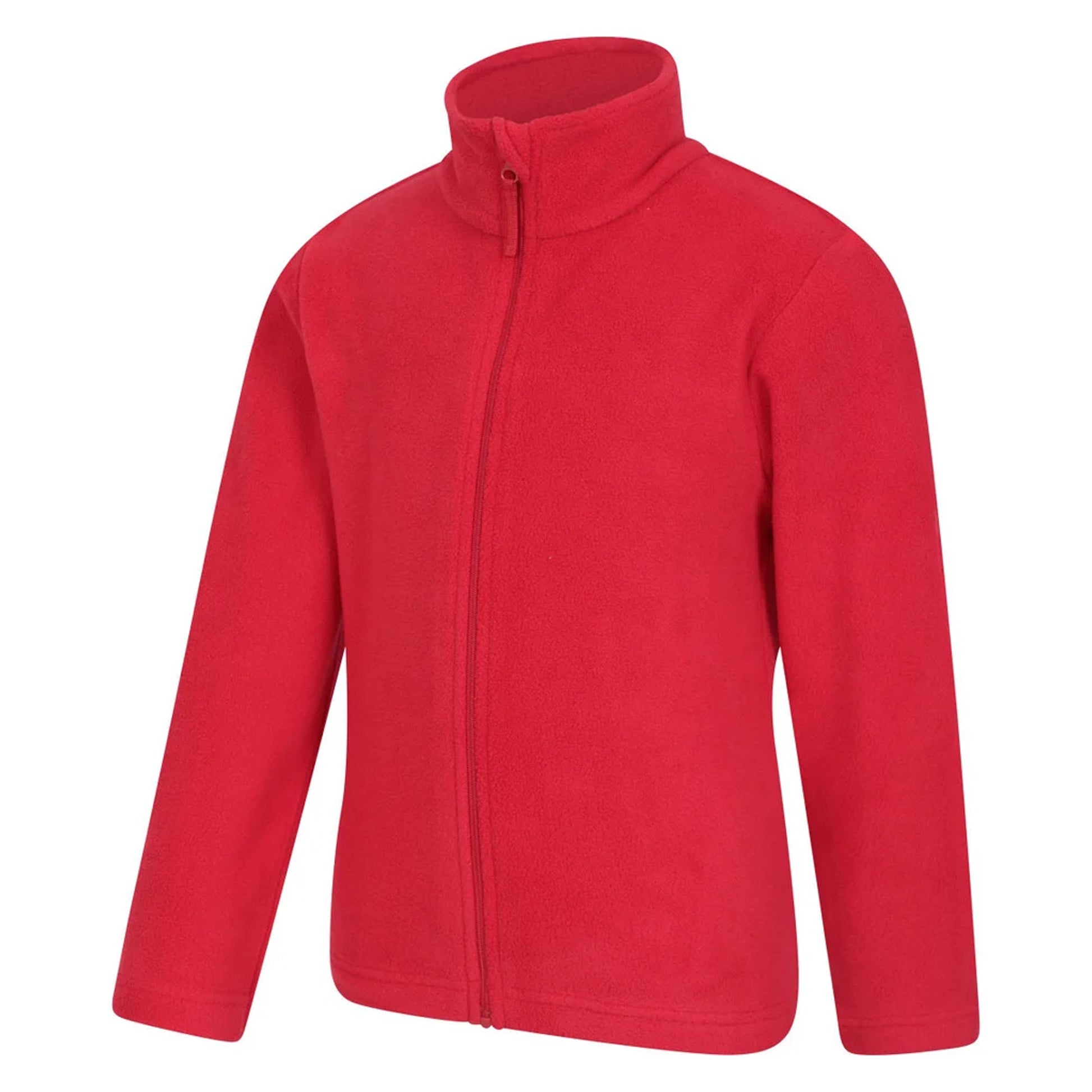 Dark Red - Lifestyle - Mountain Warehouse Childrens-Kids Camber II Full Zip Fleece Jacket