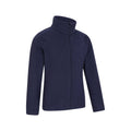 Dark Blue - Side - Mountain Warehouse Childrens-Kids Camber II Full Zip Fleece Jacket