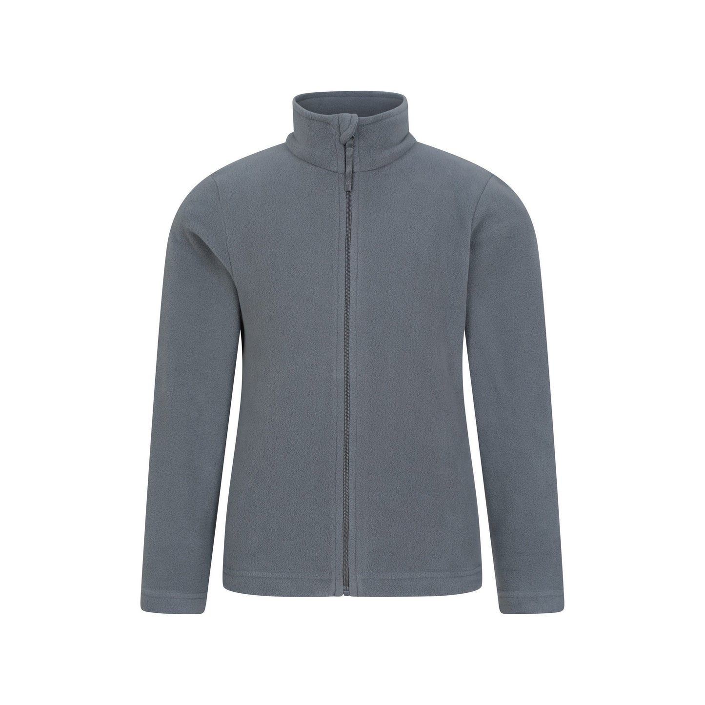 Medium Grey - Front - Mountain Warehouse Childrens-Kids Camber II Full Zip Fleece Jacket