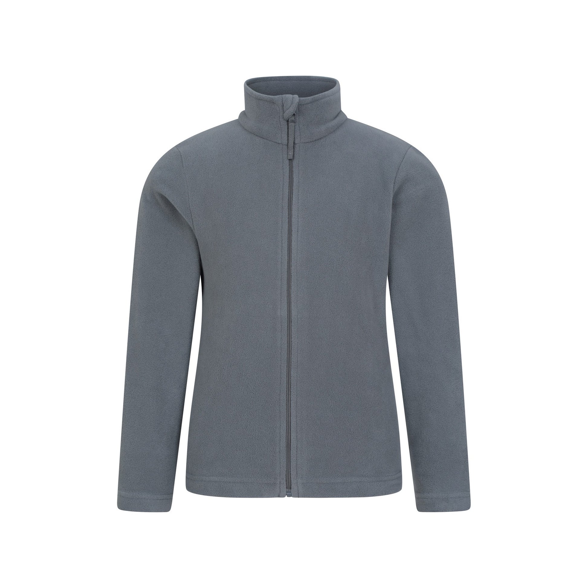 Medium Grey - Front - Mountain Warehouse Childrens-Kids Camber II Full Zip Fleece Jacket