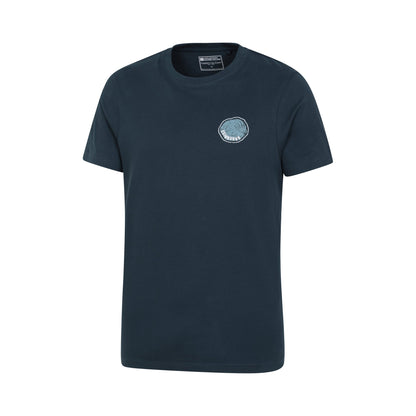 Dark Blue - Back - Mountain Warehouse Mens Edinburgh Tree Ring Organic T-Shirt