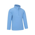 Bright Blue - Lifestyle - Mountain Warehouse Childrens-Kids Camber II Half Zip Fleece Jacket