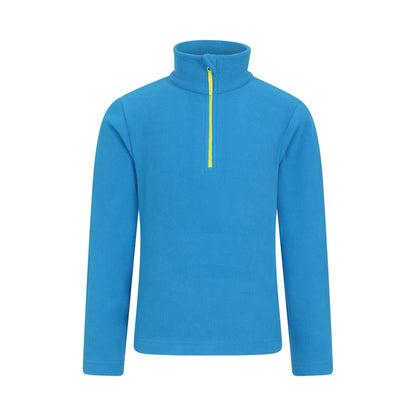 Cobalt - Front - Mountain Warehouse Childrens-Kids Camber II Half Zip Fleece Jacket