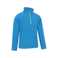 Cobalt - Side - Mountain Warehouse Childrens-Kids Camber II Half Zip Fleece Jacket