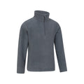 Grey - Side - Mountain Warehouse Childrens-Kids Camber II Half Zip Fleece Jacket
