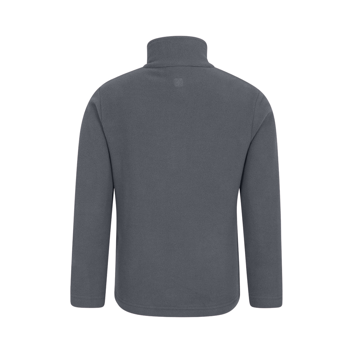 Grey - Back - Mountain Warehouse Childrens-Kids Camber II Half Zip Fleece Jacket