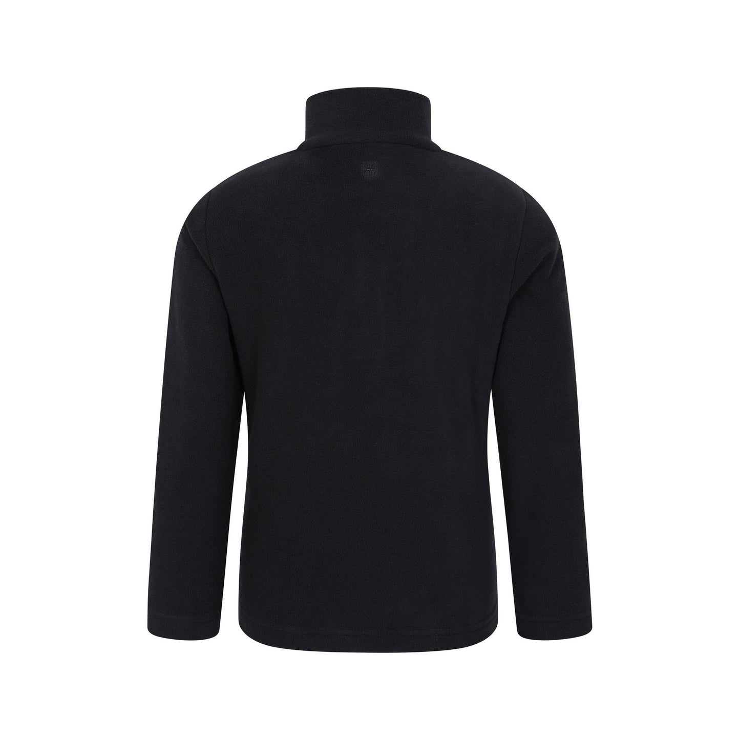 Jet Black - Back - Mountain Warehouse Childrens-Kids Camber II Half Zip Fleece Jacket