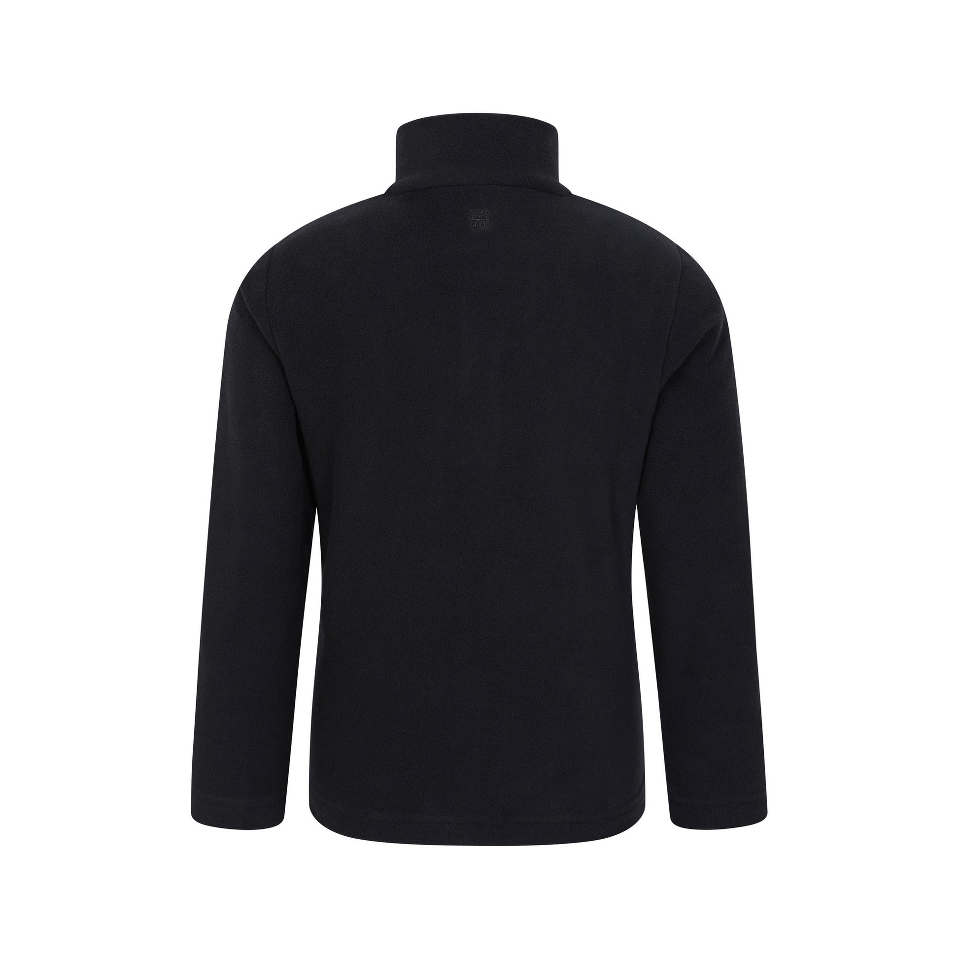 Jet Black - Back - Mountain Warehouse Childrens-Kids Camber II Half Zip Fleece Jacket
