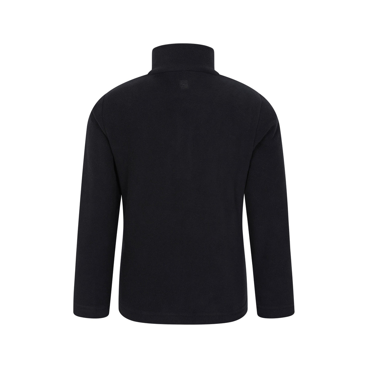 Jet Black - Back - Mountain Warehouse Childrens-Kids Camber II Half Zip Fleece Jacket