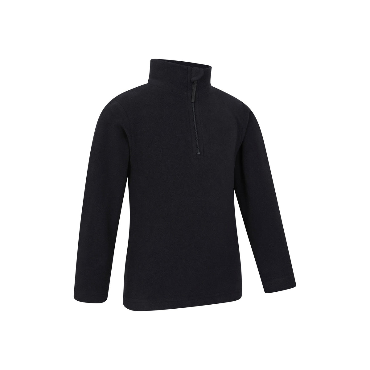 Jet Black - Lifestyle - Mountain Warehouse Childrens-Kids Camber II Half Zip Fleece Jacket