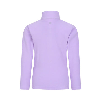 Lilac - Back - Mountain Warehouse Childrens-Kids Camber II Half Zip Fleece Jacket