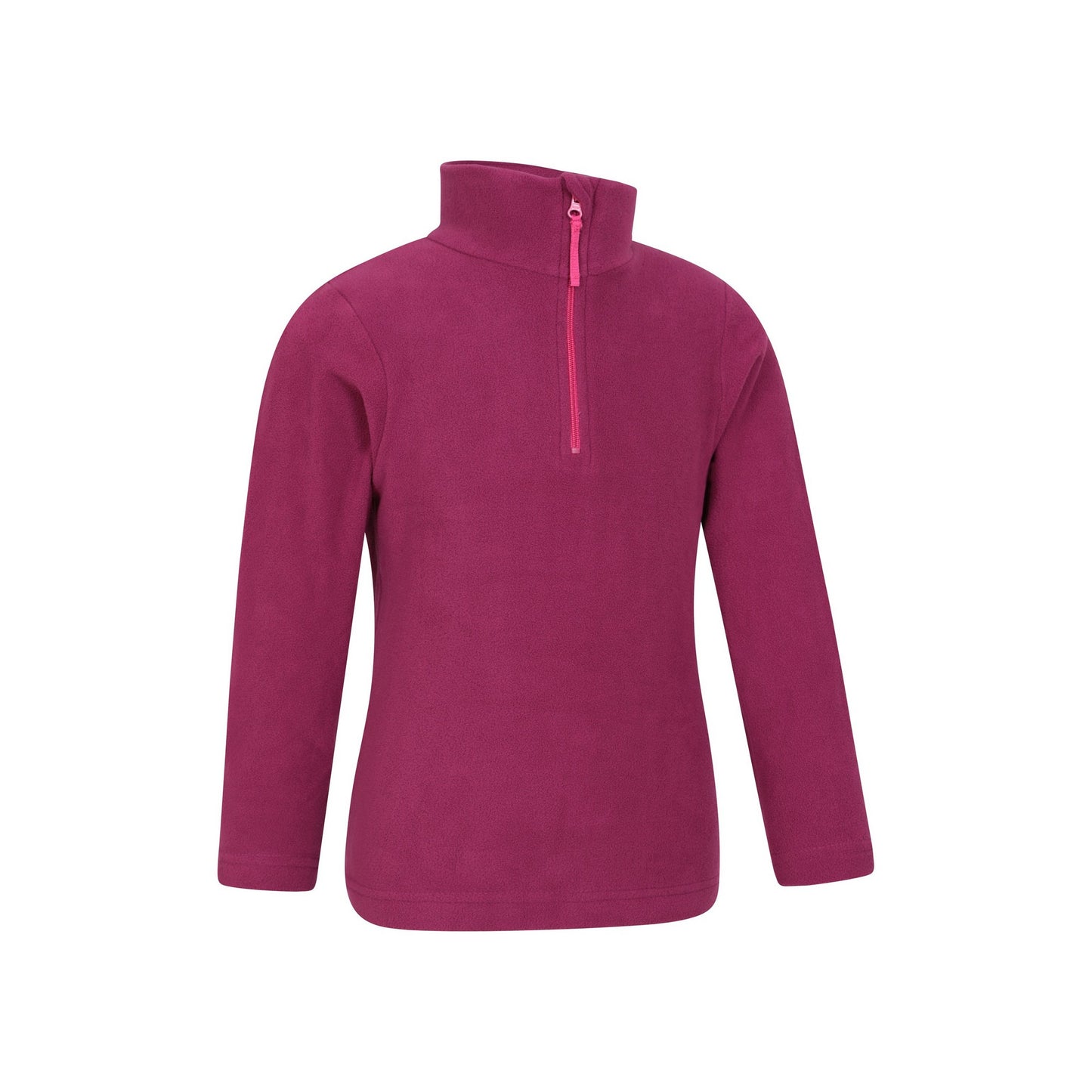 Berry - Lifestyle - Mountain Warehouse Childrens-Kids Camber II Half Zip Fleece Jacket