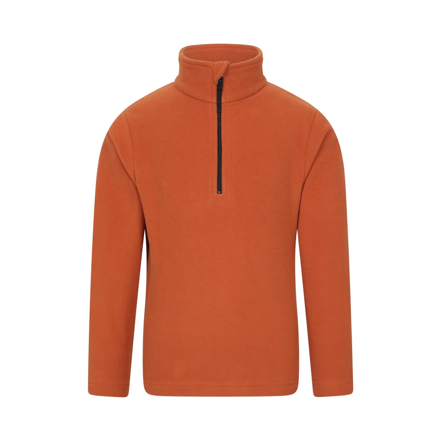 Rust - Front - Mountain Warehouse Childrens-Kids Camber II Half Zip Fleece Jacket