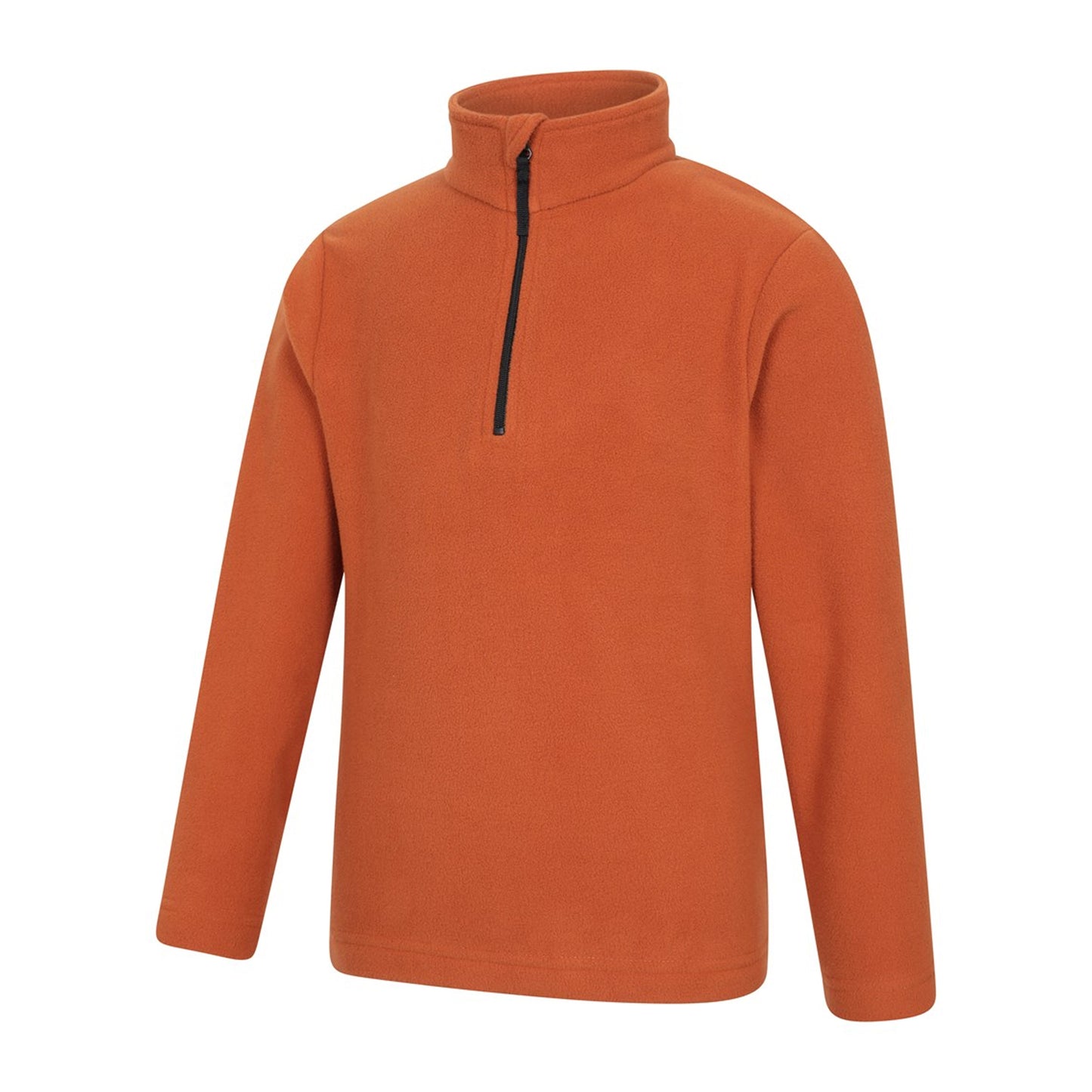 Rust - Side - Mountain Warehouse Childrens-Kids Camber II Half Zip Fleece Jacket