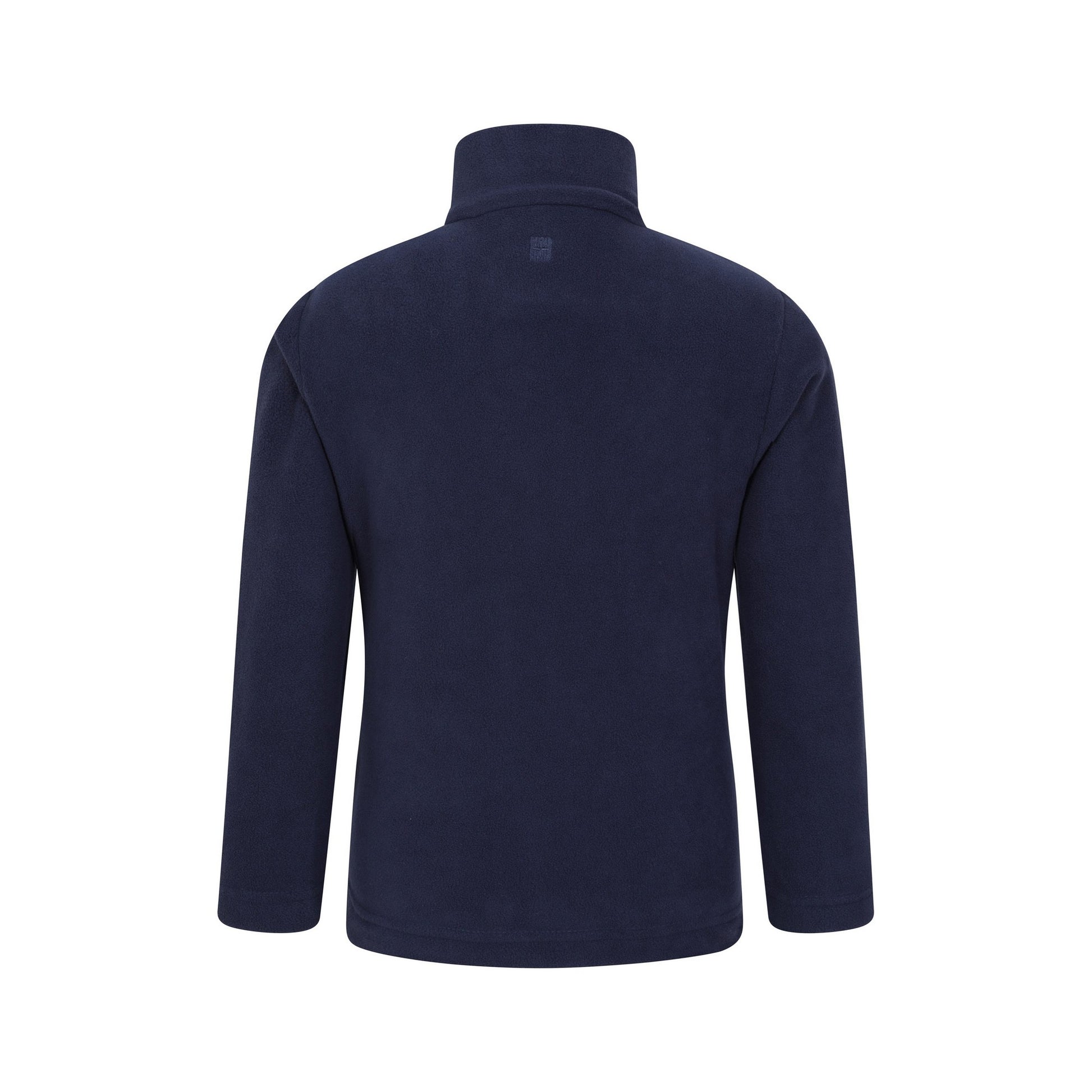 Blue - Back - Mountain Warehouse Childrens-Kids Camber II Half Zip Fleece Jacket