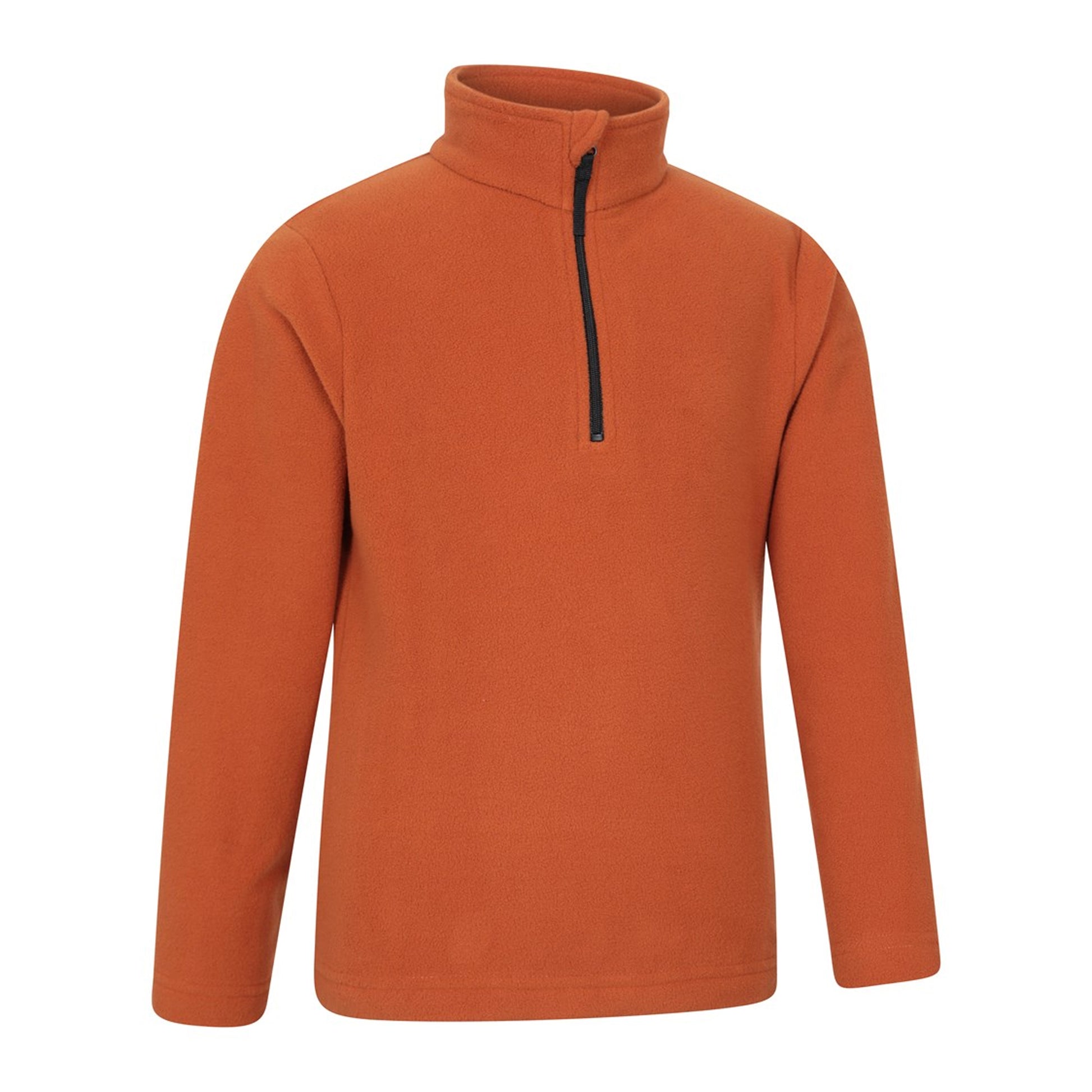 Rust - Lifestyle - Mountain Warehouse Childrens-Kids Camber II Half Zip Fleece Jacket