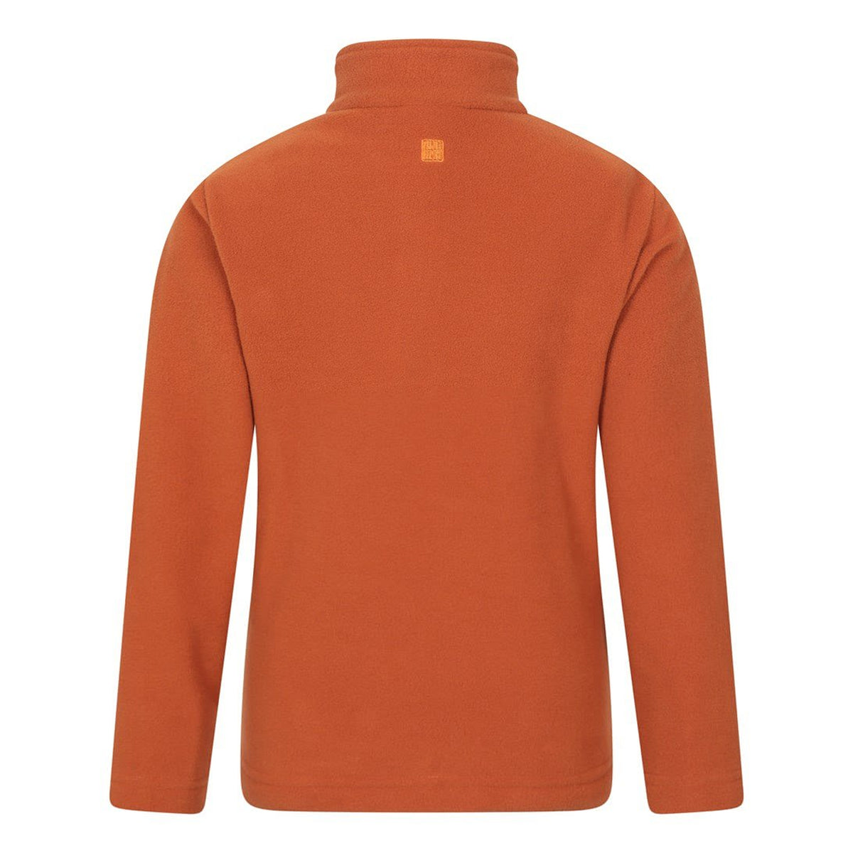 Rust - Back - Mountain Warehouse Childrens-Kids Camber II Half Zip Fleece Jacket