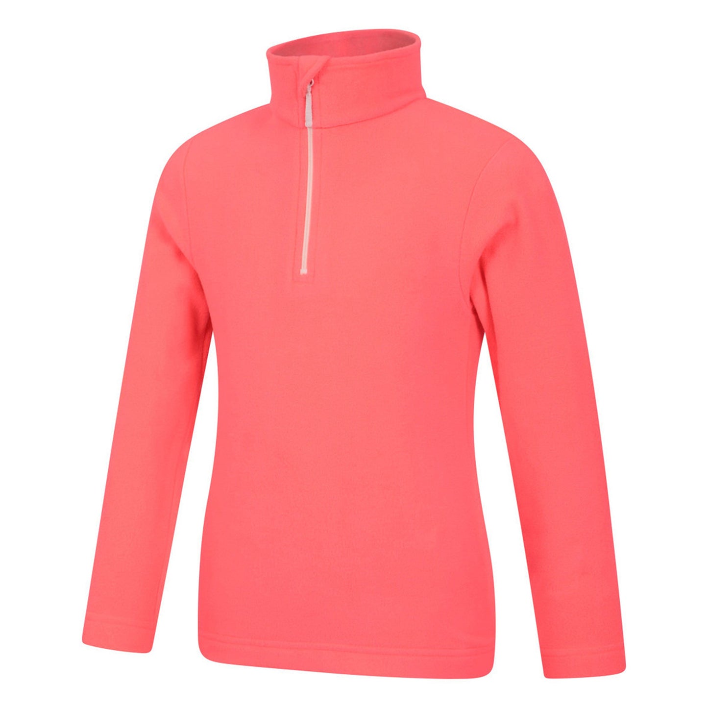 Fiery Coral - Lifestyle - Mountain Warehouse Childrens-Kids Camber II Half Zip Fleece Jacket