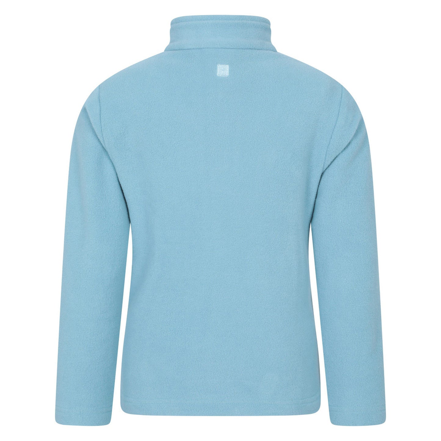 Teal - Back - Mountain Warehouse Childrens-Kids Camber II Half Zip Fleece Jacket