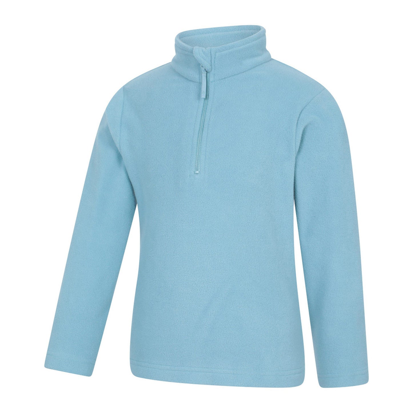 Teal - Lifestyle - Mountain Warehouse Childrens-Kids Camber II Half Zip Fleece Jacket
