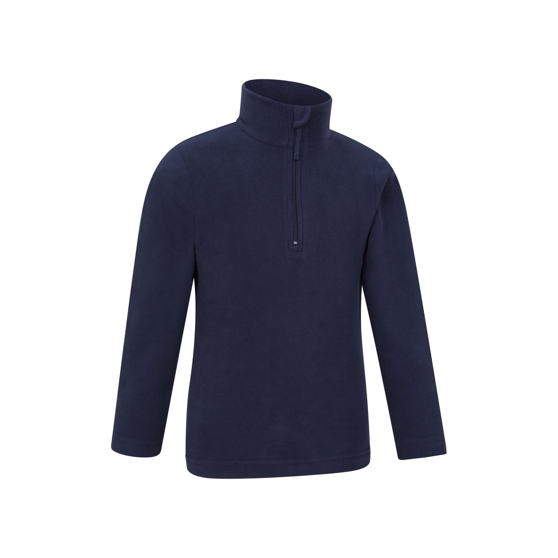 Blue - Lifestyle - Mountain Warehouse Childrens-Kids Camber II Half Zip Fleece Jacket