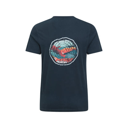 Dark Blue - Back - Mountain Warehouse Mens St Andrews Tree Ring Organic T-Shirt