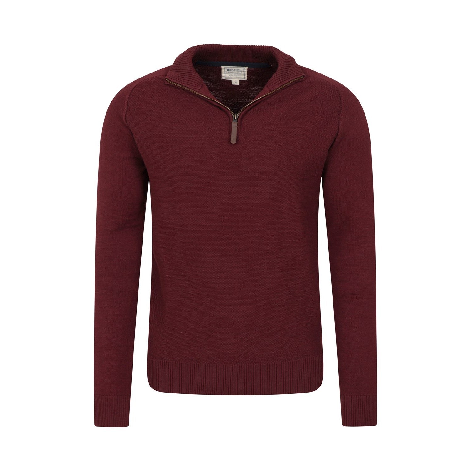 Burgundy - Lifestyle - Mountain Warehouse Mens Hadrian Knitted Jumper