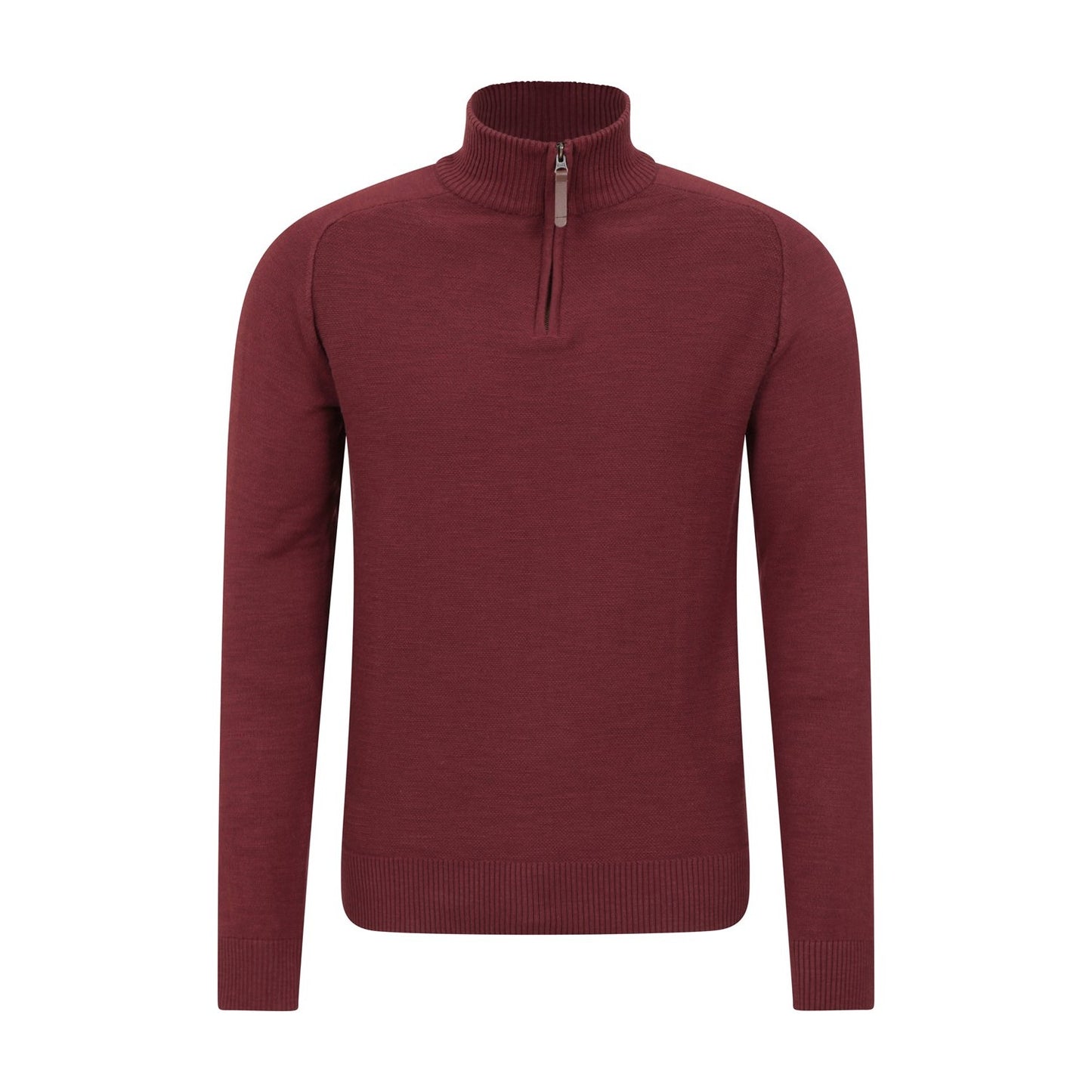 Burgundy - Front - Mountain Warehouse Mens Hadrian Knitted Jumper
