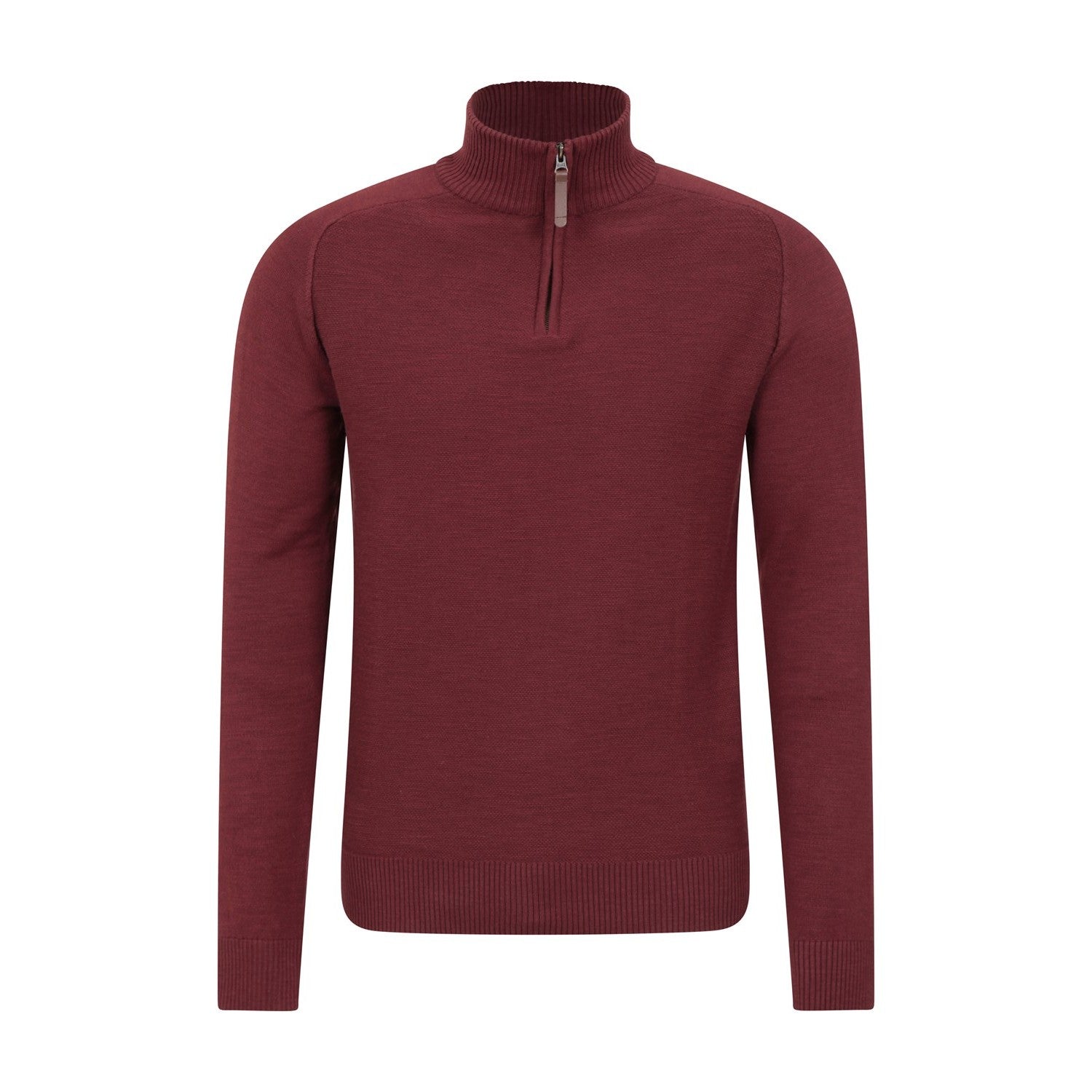 Burgundy - Front - Mountain Warehouse Mens Hadrian Knitted Jumper