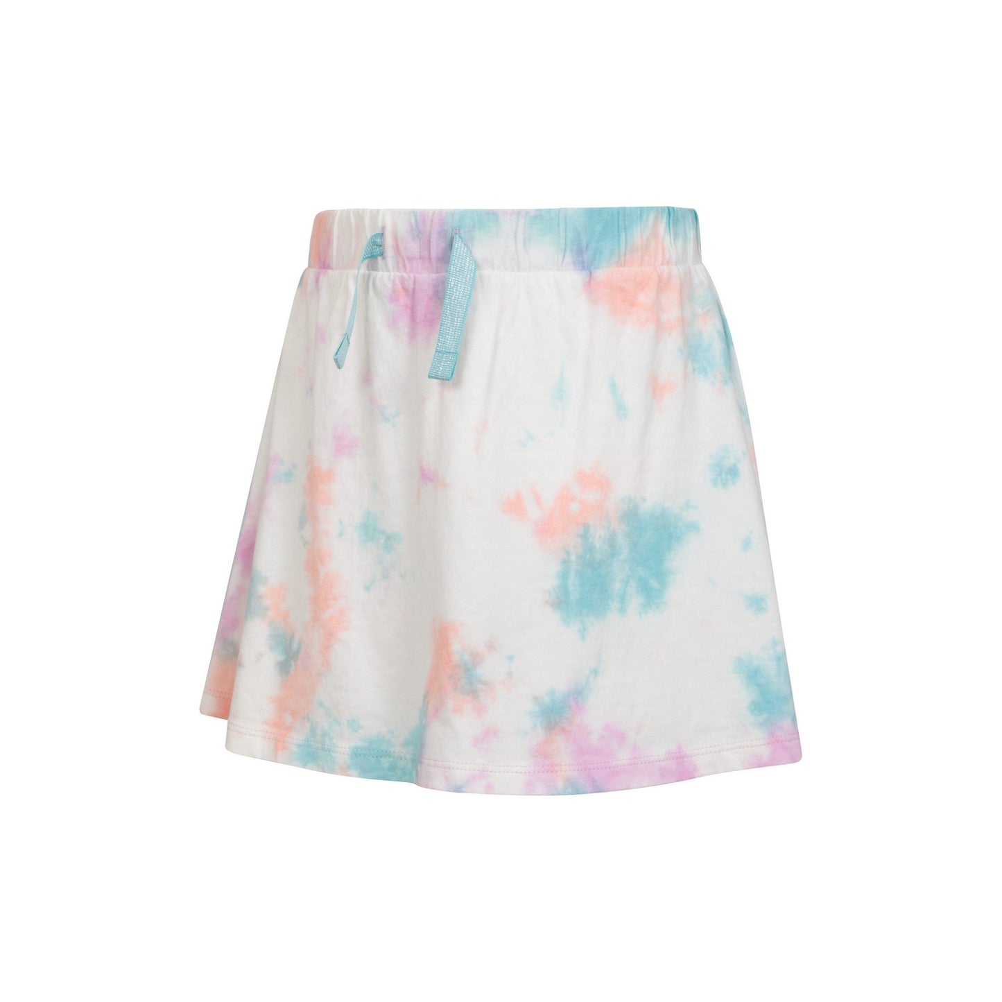 Light Blue - Side - Mountain Warehouse Girls Seaside Tie Dye Skort