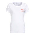 White - Front - Mountain Warehouse Womens-Ladies St Davids Printed Organic T-Shirt