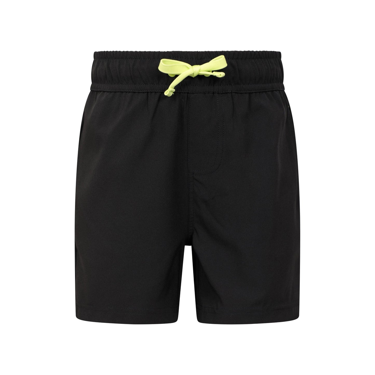 Jet Black - Front - Mountain Warehouse Childrens-Kids Run It Shorts