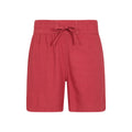 Burgundy - Front - Mountain Warehouse Womens-Ladies Island Summer Shorts