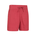 Burgundy - Side - Mountain Warehouse Womens-Ladies Island Summer Shorts