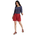 Burgundy - Pack Shot - Mountain Warehouse Womens-Ladies Island Summer Shorts