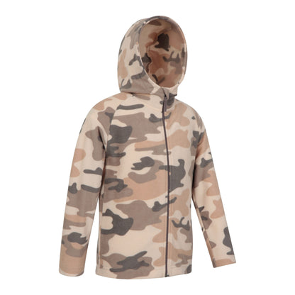 Camouflage Green - Lifestyle - Mountain Warehouse Childrens-Kids Pursuit II Camouflage Full Zip Hoodie